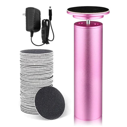 Electric Foot Grinder for Dead Skin Removal, Portable Pedicure Tool with Replacement Sandpaper, Heel Foot Care File