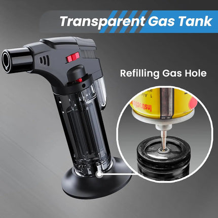 Butane Refillable Jet Flame Torch Lighter Windproof Torch for Candle Fireplace Camping Grill BBQ Lighters
