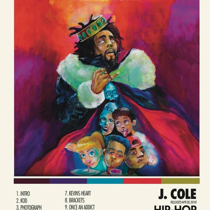 Popular Hip Hop Singer Album Covers Posters and Prints Canvas Printing Modern Wall Art Picture for Bedroom Home Decor Fans Gifts