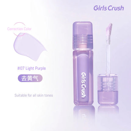 Girlscrush Liquid Concealer  Moisturizing Brightening Conceal Pore Watery Velvet Longlasting Cover Red Streaks Face
