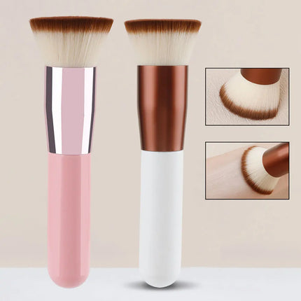 1Pcs large flat head foundation make-up BB cream liquid foundation soft hair seamless makeup brush concealer