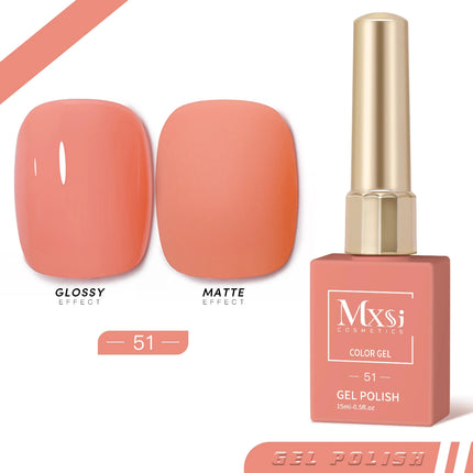 Mxsi Nails Polish 60 Colors Semi Permanent Nail Polish 15ml UV Lamp Nail Polish Hybrid Nail Art Salon Varnish Not Set
