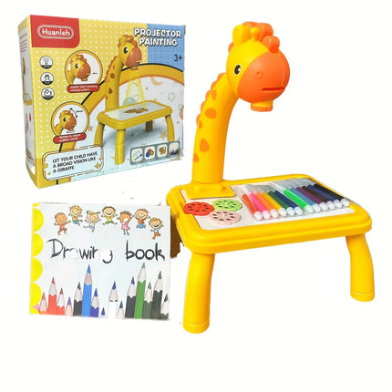 Kids' Drawing Table with Projection, Mini Multifunctional Educational Toy, Creative Painting Toy, Best Christmas Gift for teen
