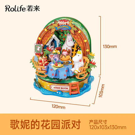 Original Rolife Moomin House Attic DIY Handmade House Kawaii Miniature Model Desktop Assembly Decoration Toy Gift Festival Gift
