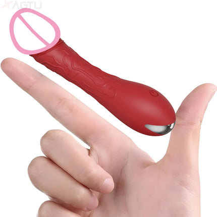 Realistic Vibrator G Spot Dildo Sex Toys  for Women Female 10 Vibrations Silicone Dildos Finger Vibrators Adult Products 18+