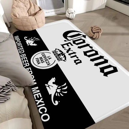 C-Corona E-Extra Beer Floor Carpet Kids Room Bedroom Decoration Balcony Anti-Slip Doormat Living Room Hotel Decor Mat