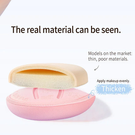 Life Girls Macaron Color Powder Puff Makeup Sponge Cushion Soft Thick for Dry Wet Use High-Coverage Base Makeup Application