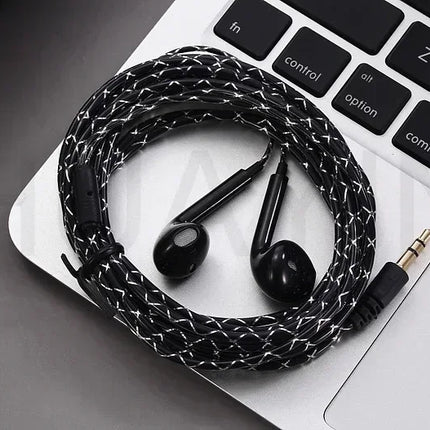 Wired Earphones 3 meters 3m 2m Long Line Jack 3.5mm Computer Headset Crystal Headphones 5 Generation Earplugs TV PC headsets