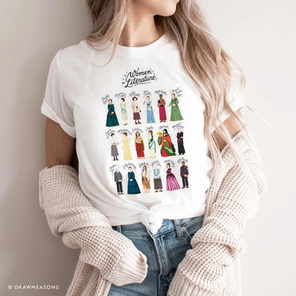 Women of Literature Shirt Literature Student Gift Teacher T-Shirt Empowerment Gift for Writer Book Club Gift Book Lover Literary