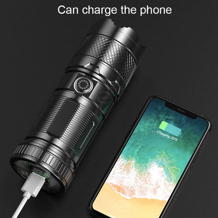 High Power Led flashlight Strong Light Rechargeable Torch Portable Handheld Flashlight Long Range 5km COB Light Camping Hiking