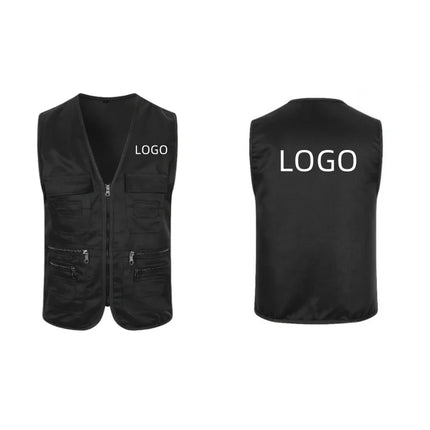 Men's Multi Pocket Tank Top Summer Men American Tactical Hiking Fishing Photography Director Mesh Sleeveless Outdoor Jacket Vest