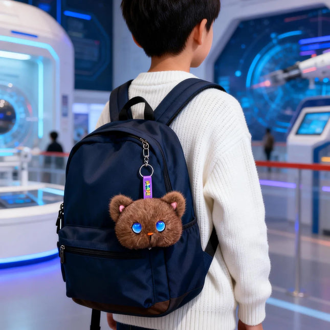Tobot AI Plush Cat Toy Interactive Emotional Companion Robot Stuffed Animal Kids Educational Trendy Children's Plush Doll