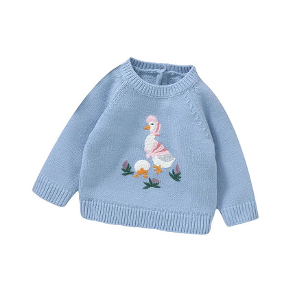 Winter Warm Knitted Baby Girls Sweaters Clothes Spring Autumn Outwear Newborn Infantil Toddler Kids Pullovers Children's Jumpers