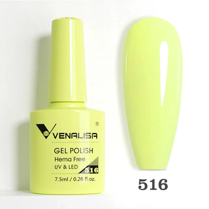7.5ml Venalisa TPO FREE HEMA FREE Gorgeous Color Nail Gel Polish Long Wear Soak Off UV LED Gel Varnish Nail Manicure Gel Varnish