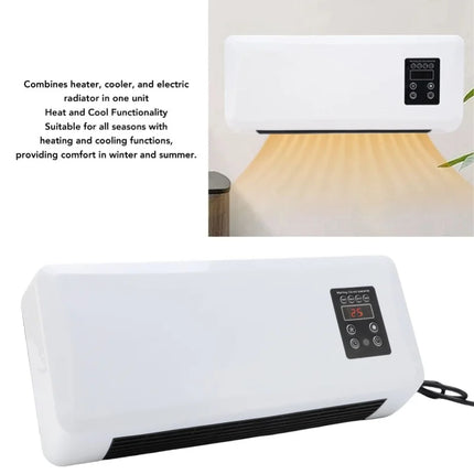 Compact Wall Mounted Heater And Cooler Energy Efficient Climate Control System For Home Bedroom