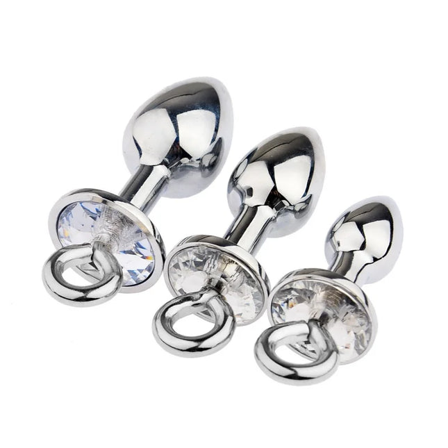 Exotic Accessories Metal Anal Plug With Pull Ring Adult Sex Products Anus Dilator Ass Stuff Tail Bdsm Erotic Games Novel Toys