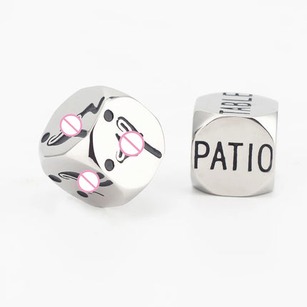 High Quality Stainless Steel Sex Position Dice 6 Sides Erotic Posture Adult Games Sex Dice Flirting Sex Toys for Couples Gifts
