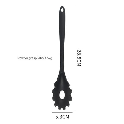 1 ‌ /7-Piece Silicone Kitchen Utensil Set - Non-Stick Spatula, Spoon, Skimmer, Pasta Clip & More for Cooking & Baking