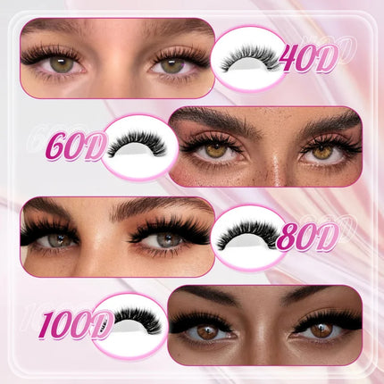 800/640/200PCS Fluffy Eyelash Cluster Book Comfortable, Reusable, Easy To Apply, Perfect For Natural Daily Beginner-Friendly