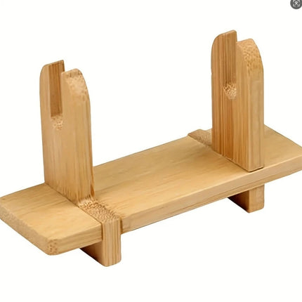 1PC Durable Bamboo Chinese Folding Hand Fan Stand Base Fan Display Stand Folding Hand Fan Stand Display Holder Home Decoration