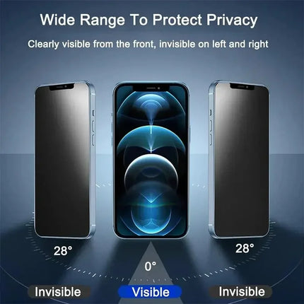 1-5PCS Anti-Spy Glass for iPhone 15 14 13 12 11 Pro Max Mini X XS XR 7 8 Plus Privacy Screen Protector For iPhone 17 16 17Air