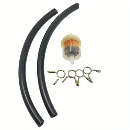 6MM Motorcycle Dirt Bike ATV Scooter Fuel Tank Petcock Valve Switch Inner Filter Gasoline Petrol Line Hose Tube Clips 50-200CC