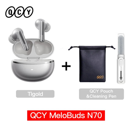 QCY HT18 MeloBuds N70 Wireless Earbuds Bluetooth 6.0 Hi-Res LDAC Earphones Adaptive ANC Dual-driver Headsets in-Ear Detection