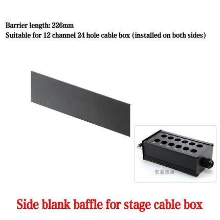 Multi-channel Al alloy Cable Blank Cable Box 16/24/32 Channels for Stage Mobile Audio XLR Male Female Audio Signal Cablebox hole