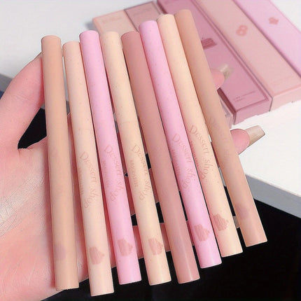 Sweet dessert lip liner pen, automatic rotation, waterproof, long-lasting, non-fading, outlining lip shape lipstick pen.