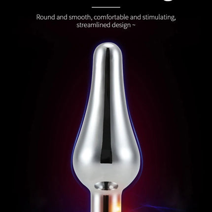 Mini Sexy Metal Wear Outside Stainless Steel Anal Plug Dilator Adult Couple Masturbator Alternative Butt Plug For Men Women Gay