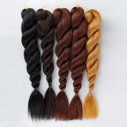 24Inch Ombre Synthetic Braiding Hair Extensions Jumbo Braids Hair for Women Crochet Braids Hair for African Hair Styling