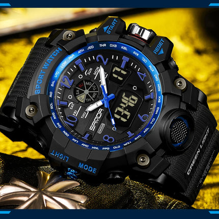 SANDA Brand G- Style Military Watch Men Digital Shock Sports Watches For Man Waterproof Electronic Wristwatch Mens Relogios 3169