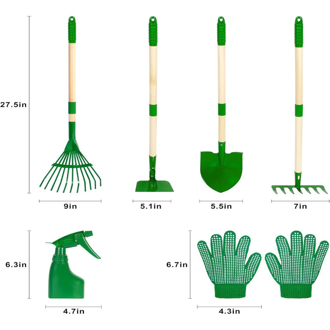1/4/6pcs Kids Gardening Tools Set Outdoor Digging Weed Toys Detachable Handle for Planting Household Farming Garden Flower
