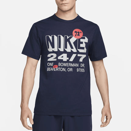 Nike Official 2024 New Men's Sport Sun Protection Round Neck Short Sleeve T-Shirt FN3989-451