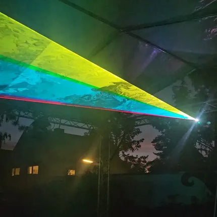 RGB Animation Laser Light 15W ILDA DMX Animation Scanner Laser Projector Wedding Dj Disco Party Christmas Stage Effect Light