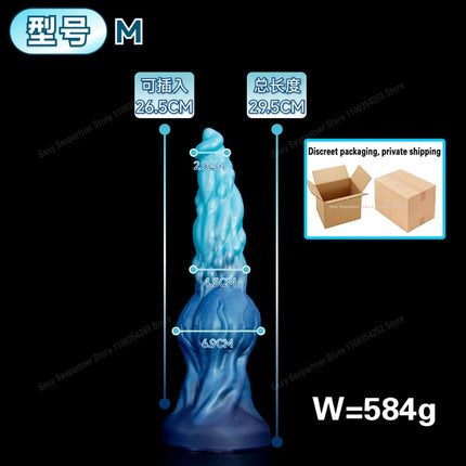 Huge Long Anal Plug/Dildo Monster Alien Large Butt Plug Silicone Suction Cup Anal Dilator G-Spot Sex Toys For Women Men Ass Toys