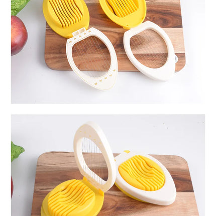 1pc Stainless Steel Multi-purpose Egg Cutter Light and Convenient Creative Egg Slicer Egg Divider Kitchen Accessory