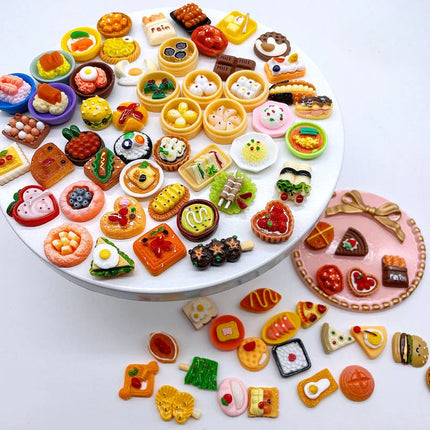 40 Pieces Of Mini Resin Candy Blind Boxes Food Accessories Home Crafts Decoration Cake Blind Bags Randomly Gited As Gifts