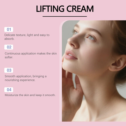 Peptide V-Shaped Roller Neck Firming Cream Skin Elasticity Care Lotion Collagen Complex Neck Care Advanced Formula For Tech Neck