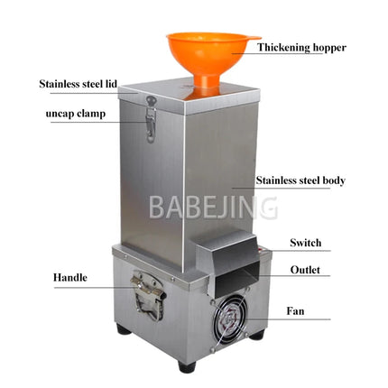 BABEJING Fully Automatic Garlic Crusher Peeler, Household Electric Garlic Extruder
