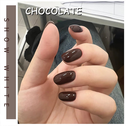 Autumn Winter Chocolate Brown Nail Polish Gel Maillard Caramel Color Gel Nail Supplies for Professional Nail Art DIY Nail Salon