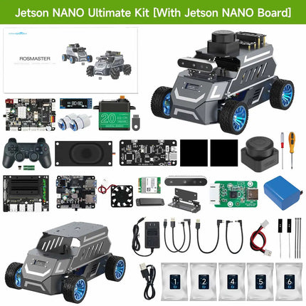 Yahboom ROSMASTER A1 AI Large Model ROS2 Robot Smart Car Kit Ackerman Structure Support RVIZ Simulation SLAM Mapping Navigation