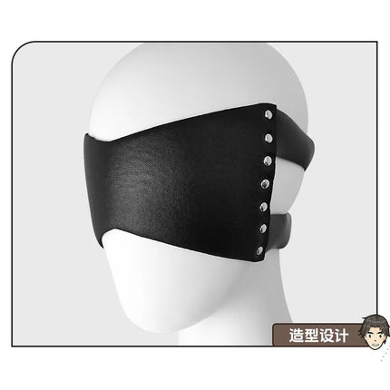 New Black Leather Cosplay Blindfold Sexy Fashion Adult Eye Patch Party Costume Roleplay Props Sex Toys for Men Women Adult Games