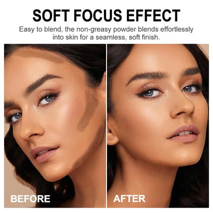 Professional Light Medium Brown Contour Highlight Palette,Multiple Full Coverage Makeup Palet for Correcting, Easy Blending