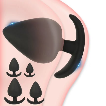 Soft Silicone Anal Sex Toys Anal Dilator Wearable Dildo Butt Plugs For All Day Ass Anus Expansion Anchor Analplug Buttplug 4Size