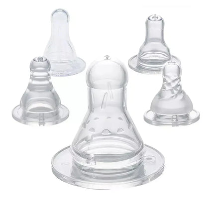 1pc Standard Mouth Nipple Pacifier 100% Bpa Free Liquid Silicone Round Hole Replacement Head Pacifier For Baby Milk Bottle