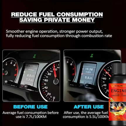 Nano Red Smoke Engine Anti-Wear Protector & Noise/Vibration Reducer - Heavy-Duty Cylinder Repair Oil Additive