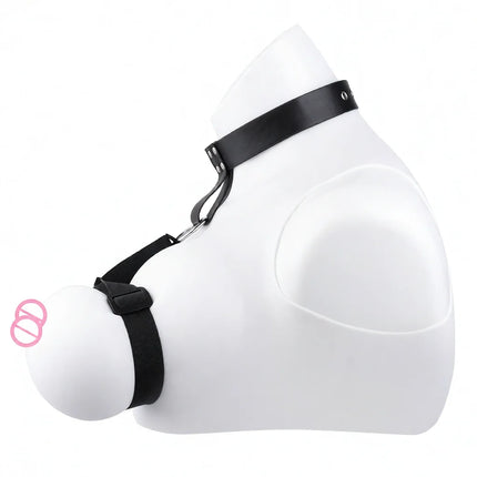 QKKQ PU Leather And Webbing Erotic Bra Chest Harness Belt Breast Teating Chest Binder BDSM Sex Toys For Women Erotic Accessories