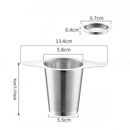 1PCS Reusable Tea Leak Stainless Steel Filter Coffees Infuser Basket Tea Strainer Teapot Cup Filter Multi- Teapot Infuser Leak