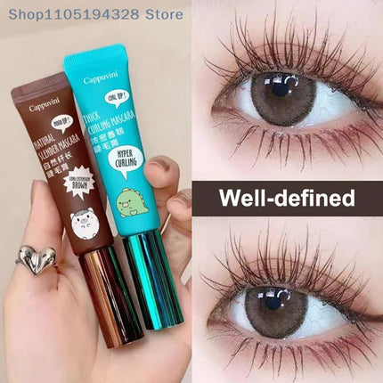 [HB]Cappuvini Slimming Volume Mascara Brown Black Mascara Set Waterproof And Long-Lasting Curl Non-smudge Eyelash Makeup Mascara